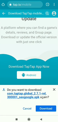 How to download Taptap App store