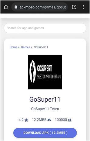 GoSuper11 login and download