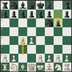 King's Indian Defense (Four pawn system) with black pieces #chess  #chessvideos #chessgame 