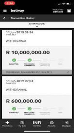 betway minimum withdrawal