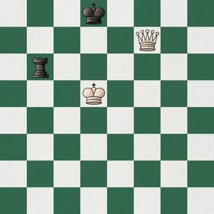 The no-pawns endgame