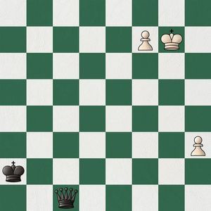Queen and pawn endgame or Queen endgame