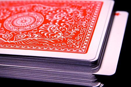 Spade face card in a deck