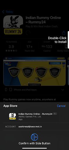 Rummy24 app download IOS