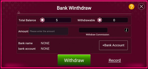 bank withdrawal