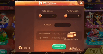 Lucky Rummy Withdrawal