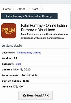 Palm Rummy Download