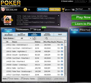 poker interface