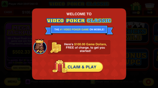 Video Poker Classic login