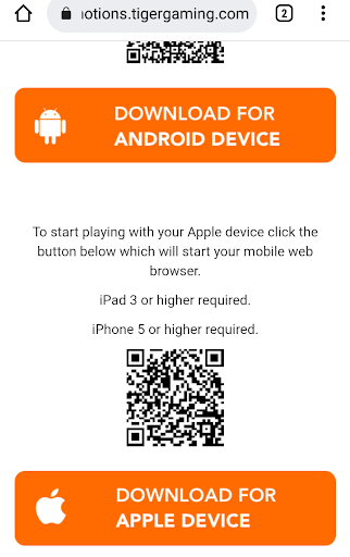 app download interface