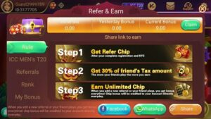 Refer and Earn Rummy 111 App